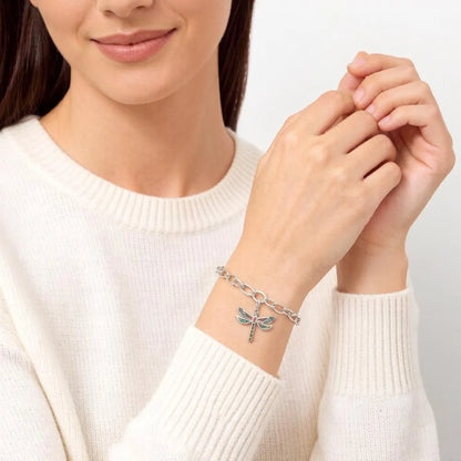Damen-Armband Libellen Gliederkette Böhmen Sommer aus Sterlingsilber