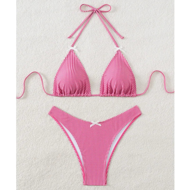 Glamouröses Push-up-Bikini-Set für Damen mit brasilianischem Schnitt – perfekt für Strand und Pool
