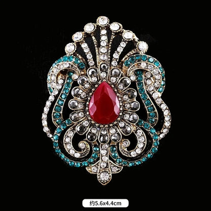 Brosche Metall Barock Vintage Retro Palast Revers Pin Unisex Party