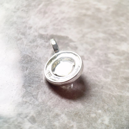 Damen-Anhänger schwarzes Ornament Bohemia aus Sterlingsilber