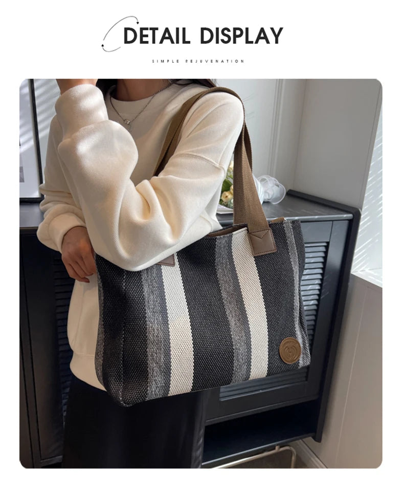 Damen Shoulder Bag aus Fabric Casual Large Capacity Tote Bag