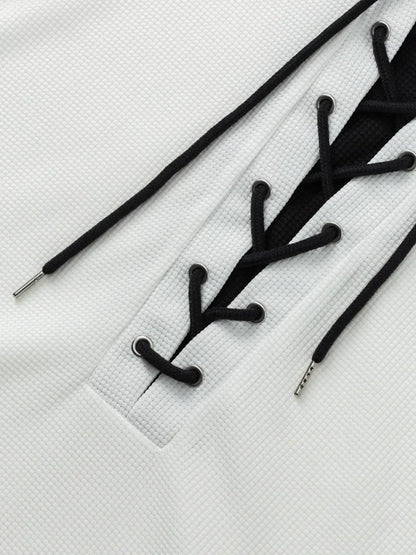Kurzärmeliges Herren-Sommer-T-Shirt mit lockeren Streifen – vielseitiges, trendiges Oberteil für Paare