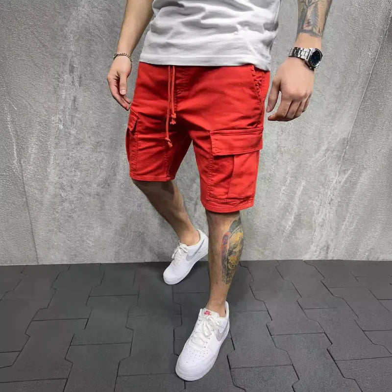 Sommerliche Herren-Shorts mit mehreren Taschen – lockerer Schnitt für Outdoor und Freizeit