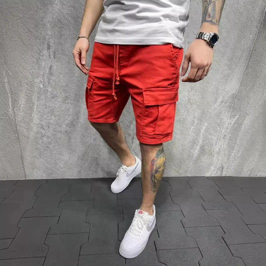 Sommerliche Herren-Shorts mit mehreren Taschen – lockerer Schnitt für Outdoor und Freizeit