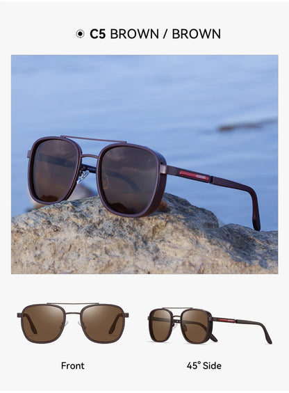 Sonnenbrille Vollrand TR90 polarisiert Angeln Fahren Herren
