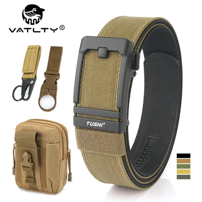 Unisex-Taktischer Gürtel aus 1100D Nylon mit Metall-Schnalle, Ideal für Airsoft-Pistolen