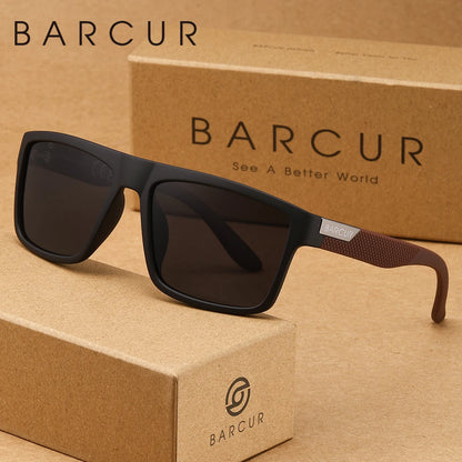Sonnenbrille quadratisch Business minimalistisch UV400 polarisiert Herren