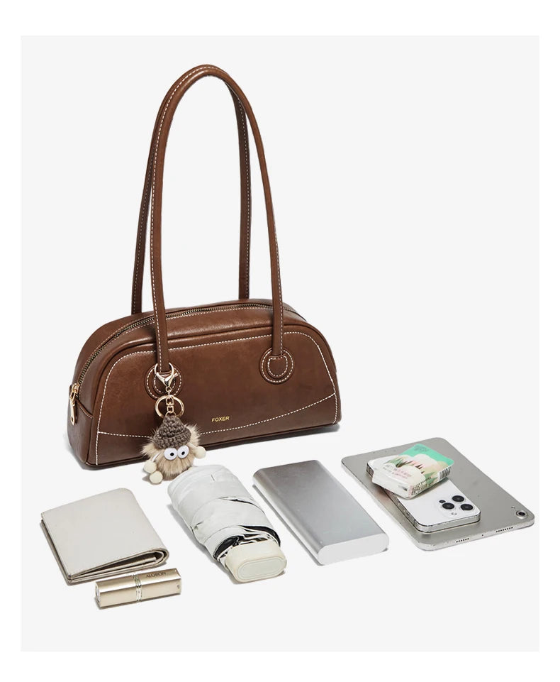 Damen Handtasche Aus PU Leather Simple Retro Stil Für Casual Commuting