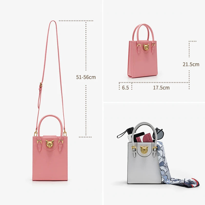 Moderne Damenhandtasche Aus Echtleder Kompakt Elegant Leicht Im Alltag
