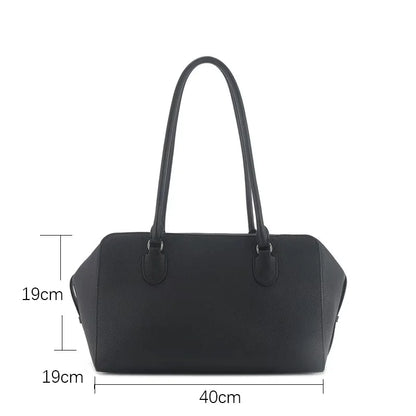 Top-Handle-Tasche aus Oberleder | Große Kapazität, Arbeitsbegleiter