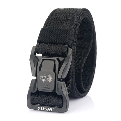 VATLY Soft Tactical Outdoor Gürtel Herren Nylon Schnellverschluss Hiking