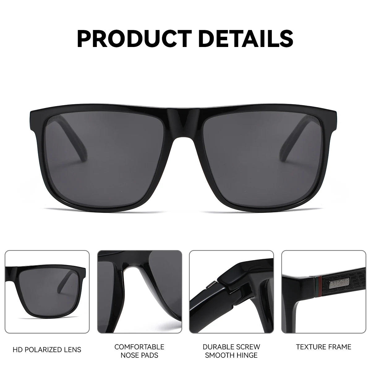 Sonnenbrille Business UV400 polarisiert leicht Reise Alltag Herren B