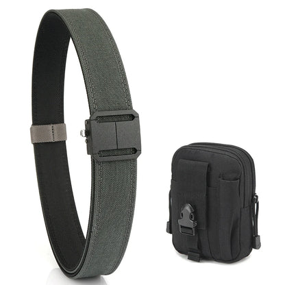 Herren-Taktischer Gürtel mit automatischem Schnallenverschluss aus Nylon Outdoor und Alltag