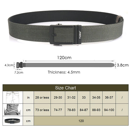 Unisex-Taktischer Gürtel aus 1100D Nylon mit Zinklegierung-Schnalle und Schnellverschluss 3,8 cm Breite