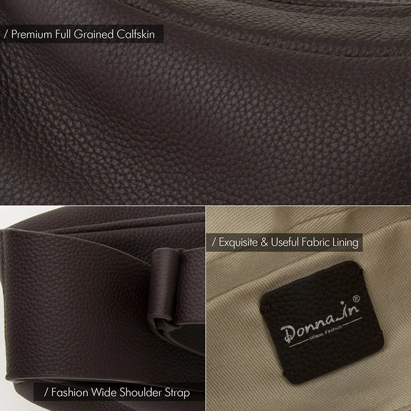 Kalbsleder Hobo-Tasche Crossbody Für Damen