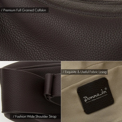 Kalbsleder Hobo-Tasche Crossbody Für Damen