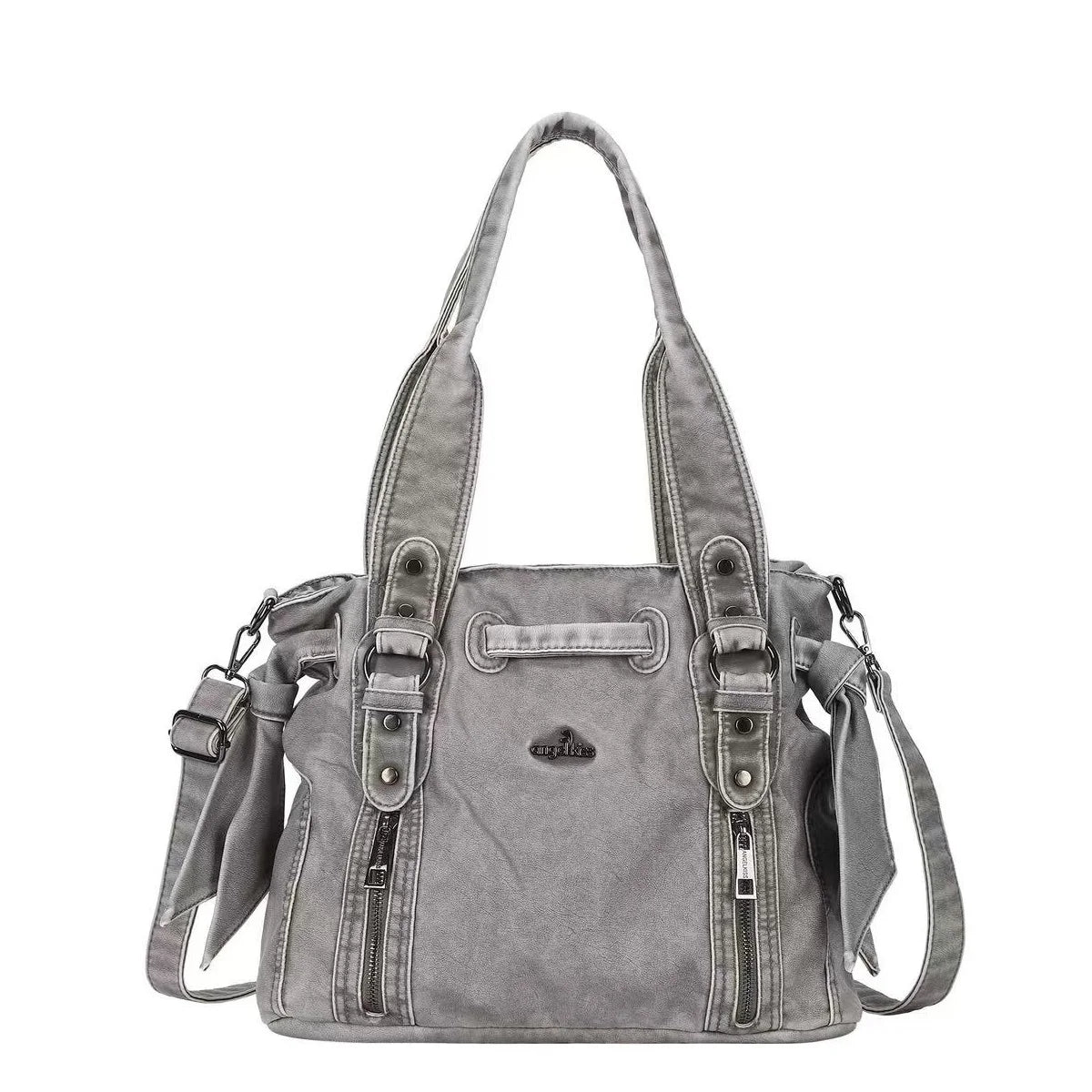 Damen-Handtasche Top-Handle Schultertasche Vintage Stil Aus Weichem PU-Leder Ideal Für Alltag