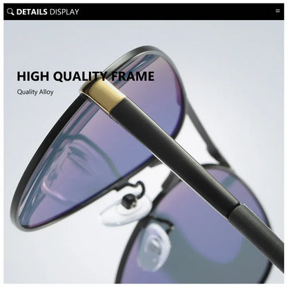 AOWEAR männer Luftfahrt Sonnenbrille Männer Polarisierte Spiegel Sonnenbrille für Mann HD Fahren Pilot Sonnenbrille lunettes de soleil homme