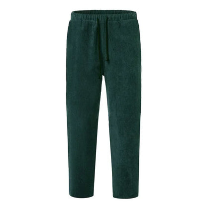 Leichte Herren-Eis-Seidenhose mit elastischem Bund – lockere, gerade Freizeithose für Sport und Alltag