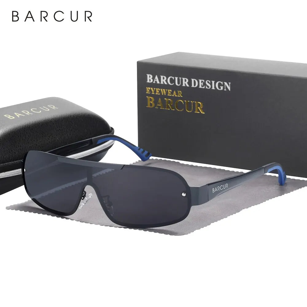 Sonnenbrille Pilot Al-Mg schmal polarisiert UV400 Sport Herren