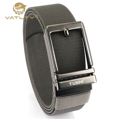 VATLY Herren Stretch-Gürtel 38mm mit Automatik-Schnalle aus Nylon