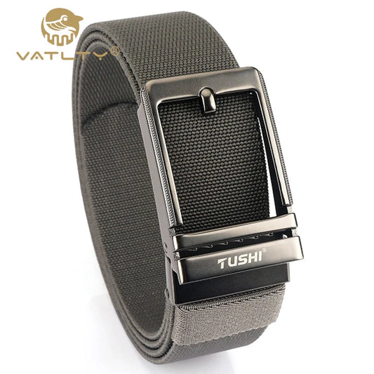 VATLY Herren Stretch-Gürtel 38mm mit Automatik-Schnalle aus Nylon