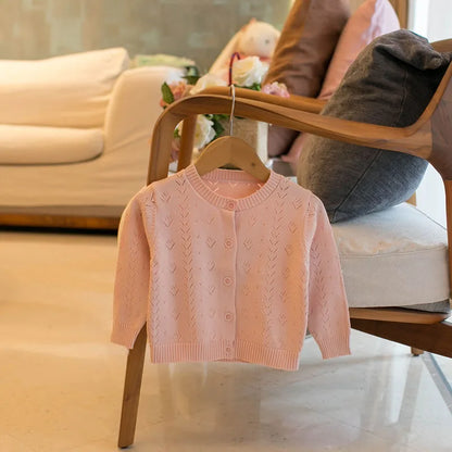 Mädchen Strickjacke im Herbst-Stil mit nettem Aushöhlen für 0-4 Jahre
