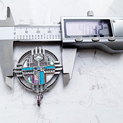 Damen-Charm-Anhänger Amulett magisch Natur Glück aus Sterlingsilber
