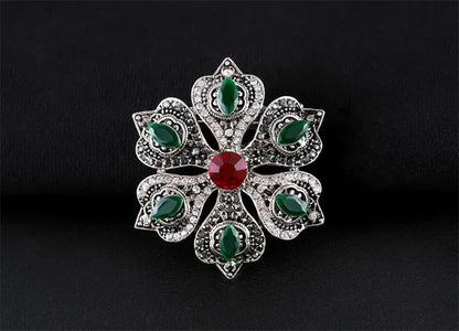 Brosche Metall Barock Vintage Retro Palast Revers Pin Unisex Party