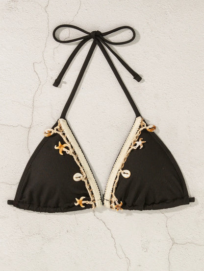 Gestreifter Push-up-Bikini für Damen – Sexy Badeanzug im brasilianischen Stil für Strand und Pool