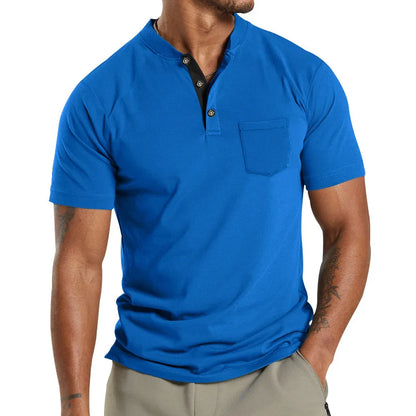 Herren Kurzarm-Poloshirt mit Knopfleiste und Reverskragen – ideal für den Sommer