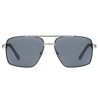 Sonnenbrille Pilot Edelstahl HD polarisiert UV400 Spiegel Herren C
