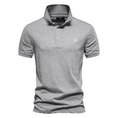 Klassisches Herren Poloshirt Aus Reiner Baumwolle Für Den Sommer