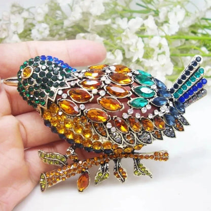 Brosche Vogel Kristall Strass Luxus Klassisch Party Mantel Damen