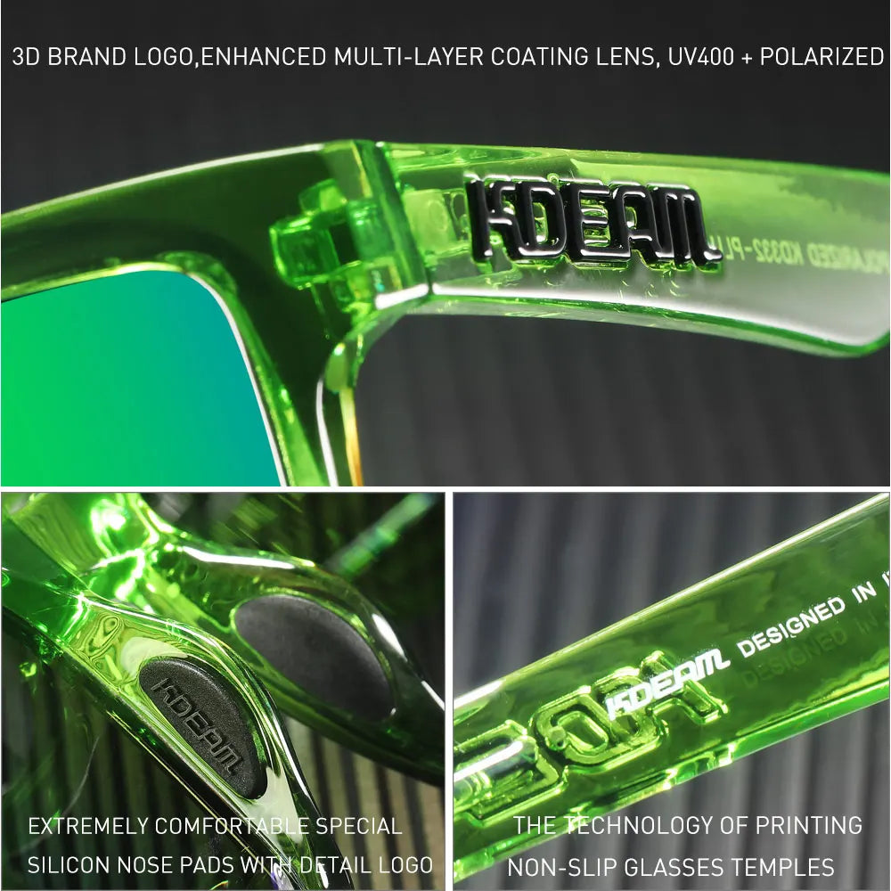 Sonnenbrille übergroß quadratisch polarisiert 64mm Angeln Herren