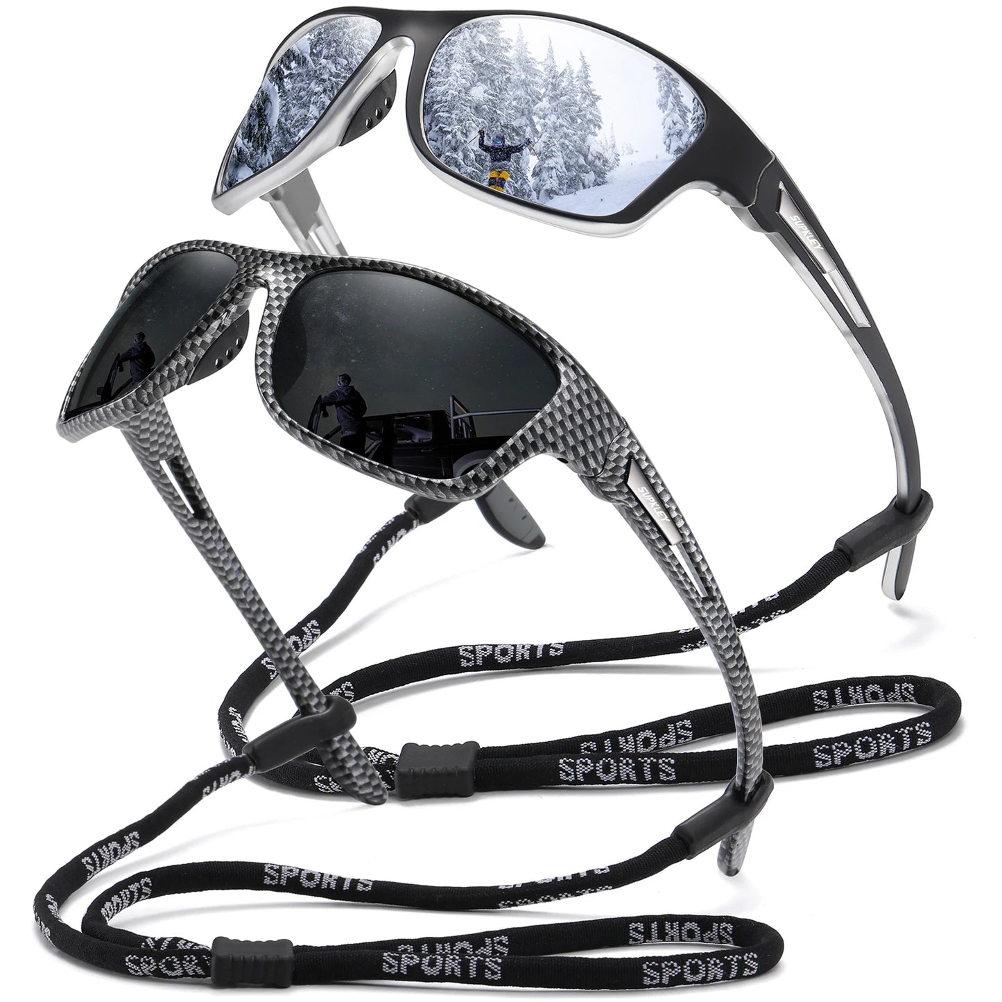 Sonnenbrille Sport polarisiert bunt UV400 Spiegel Bergsteiger Herren