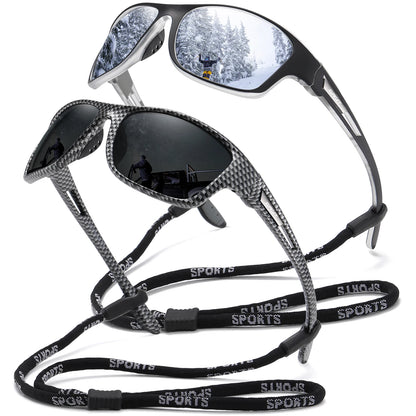 Sonnenbrille Sport polarisiert bunt UV400 Spiegel Bergsteiger Herren