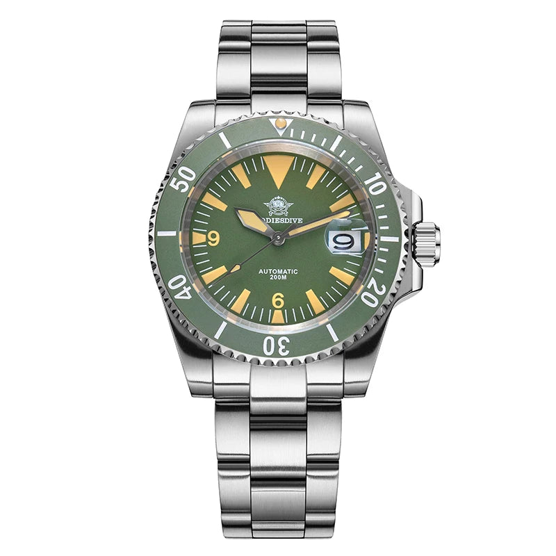 Herren-Taucheruhr mit Keramiklünette und NH35A-Automatikwerk