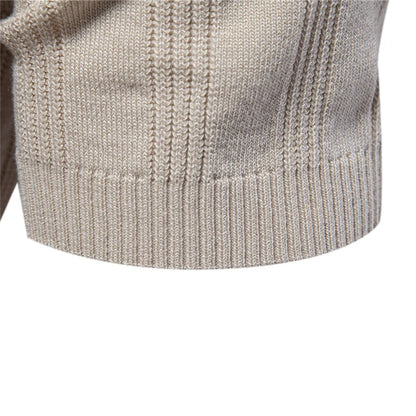 Premium Geripptes Herrenpoloshirt Leicht Atmungsaktiv