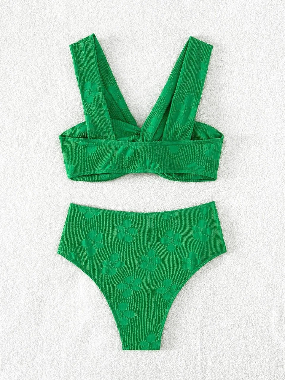 Blumiger Damen-Bikini mit brasilianischem Schnitt – ideal für Strand und Pool