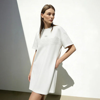 Traumhaftes Sommerkleid Für Damen Aus Baumwolle Mit Spitze
