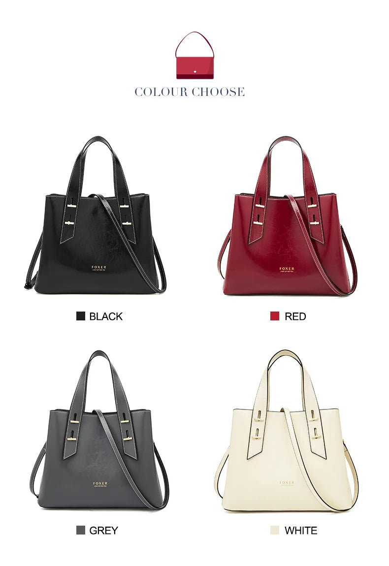 Damen Handtasche aus Split-Leder mit Crossbody Fashion Bags