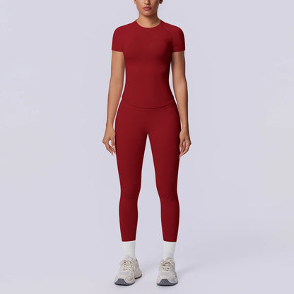 Hamidou Nahtloses Sportset Für Damen Mit Pfirsich-Po Effekt