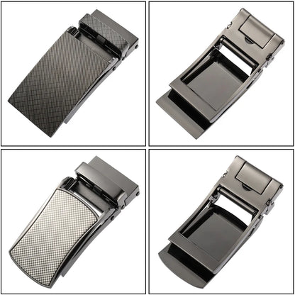 Herren Ledergürtel Braun 31 mm Ohne Lochung Mit Automatischer Schnalle Aus Naturleder