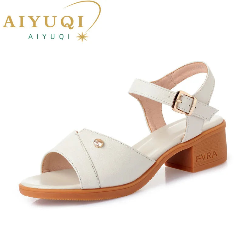 Damen Leder Sandalen Große Größen 41-43