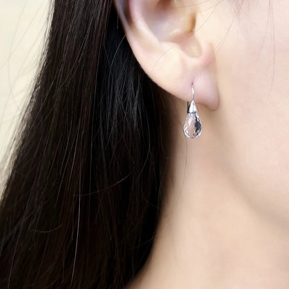 Damen-Ohrtropfen Kristall Wassertropfen II aus Sterlingsilber