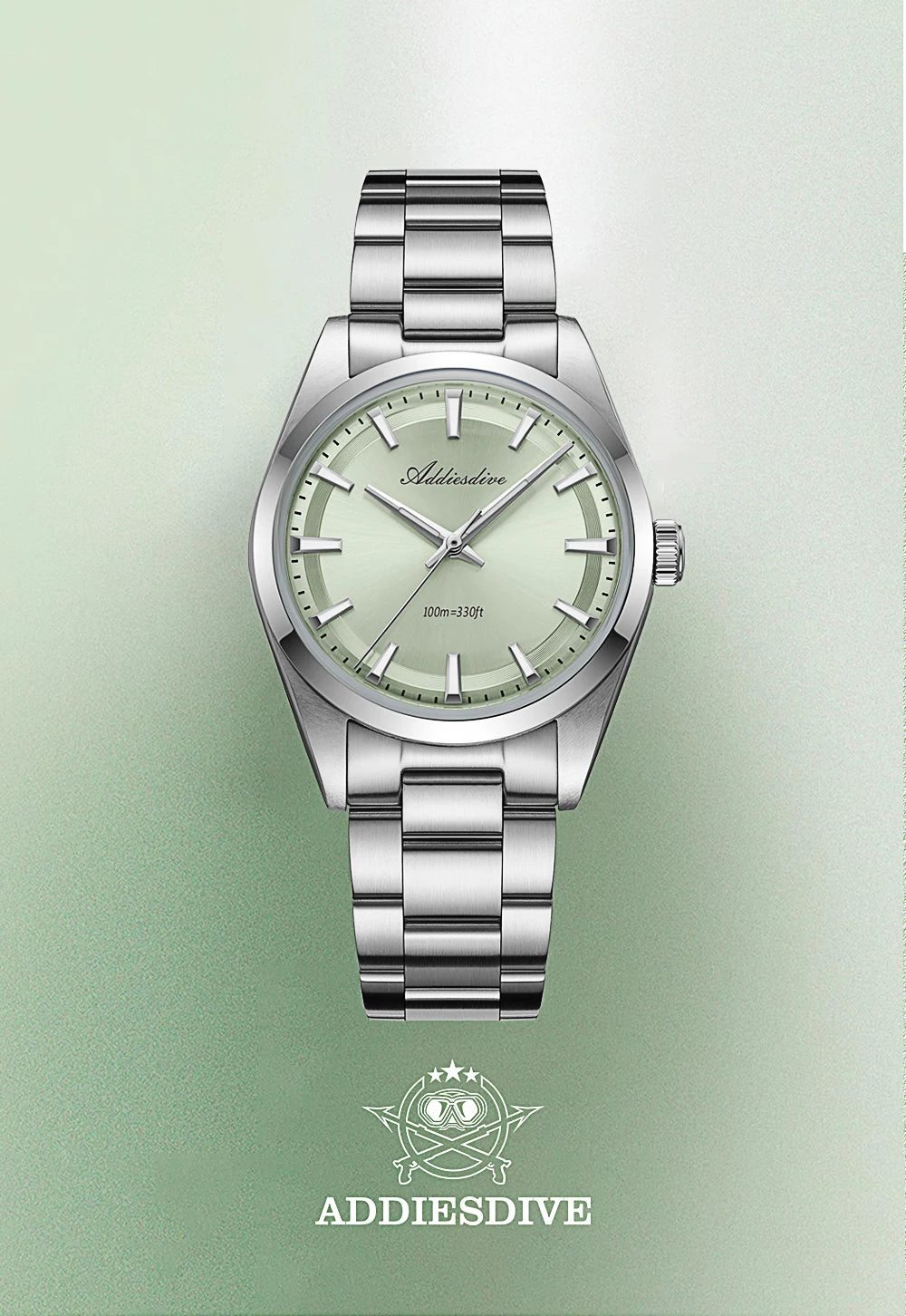 Herren-Taucheruhr aus 316L-Edelstahl mit BGW9-Leuchtmasse