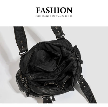 Damen-Handtasche Mit Oberem Henkel Und Schulterriemen Aus Bronze Kunstleder Für Alltag Und Freizeit