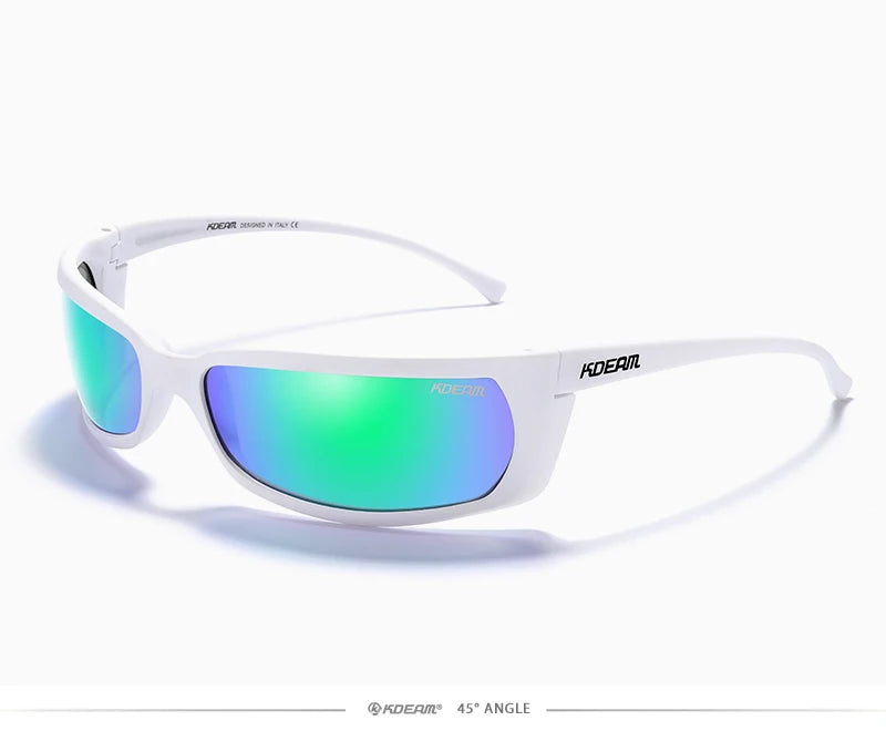 Sonnenbrille Sport UV400 polarisiert leicht Angeln Reißverschlussetui Unisex