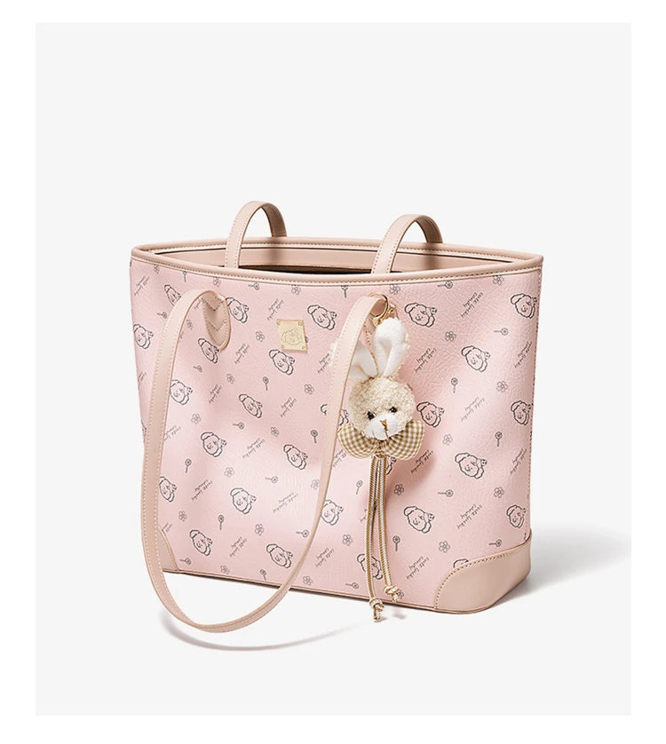 Damen Schultertasche Aus PU-Leder Mit Großer Kapazität Und Alltagslook